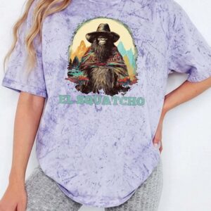 El Squatcho Bigfoot Cowboy Shirt Funny Western Cryptid Tee