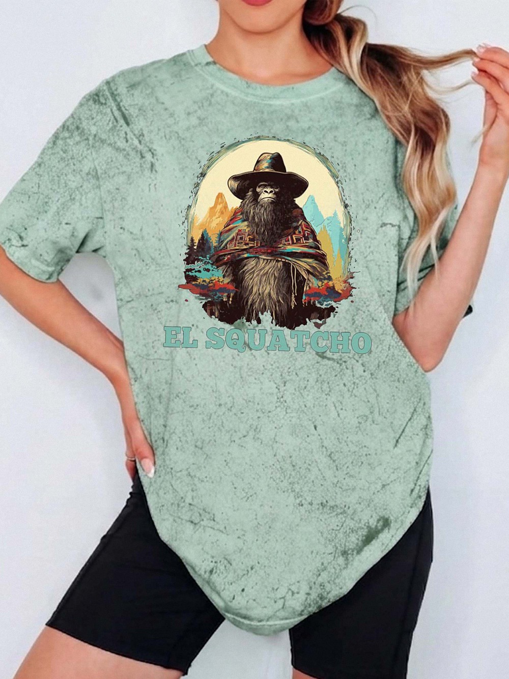 El Squatcho Bigfoot Cowboy Shirt Funny Western Cryptid Tee