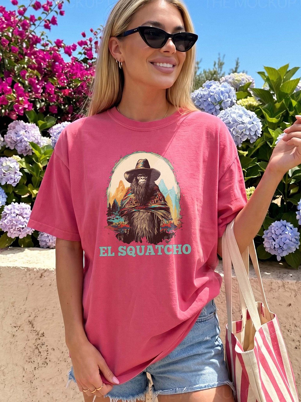 El Squatcho Bigfoot Cowboy Shirt Funny Western Cryptid Tee
