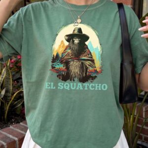 El Squatcho Bigfoot Cowboy Shirt Funny Western Cryptid Tee