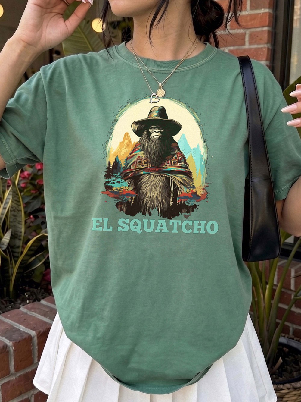 El Squatcho Bigfoot Cowboy Shirt Funny Western Cryptid Tee