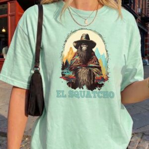 El Squatcho Bigfoot Cowboy Shirt Funny Western Cryptid Tee