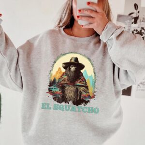 El Squatcho Bigfoot Cowboy Shirt Funny Western Cryptid Tee