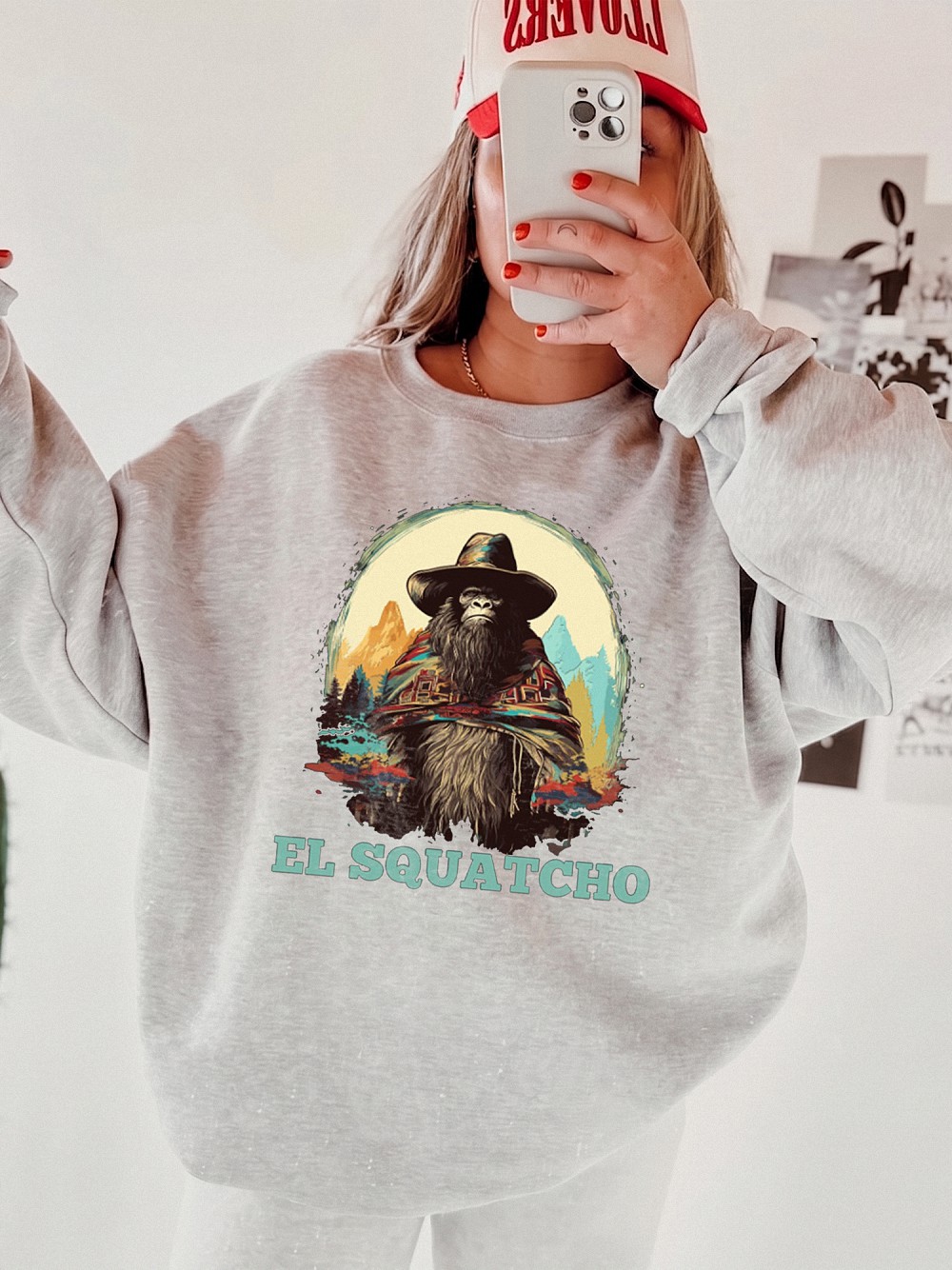 El Squatcho Bigfoot Cowboy Shirt Funny Western Cryptid Tee