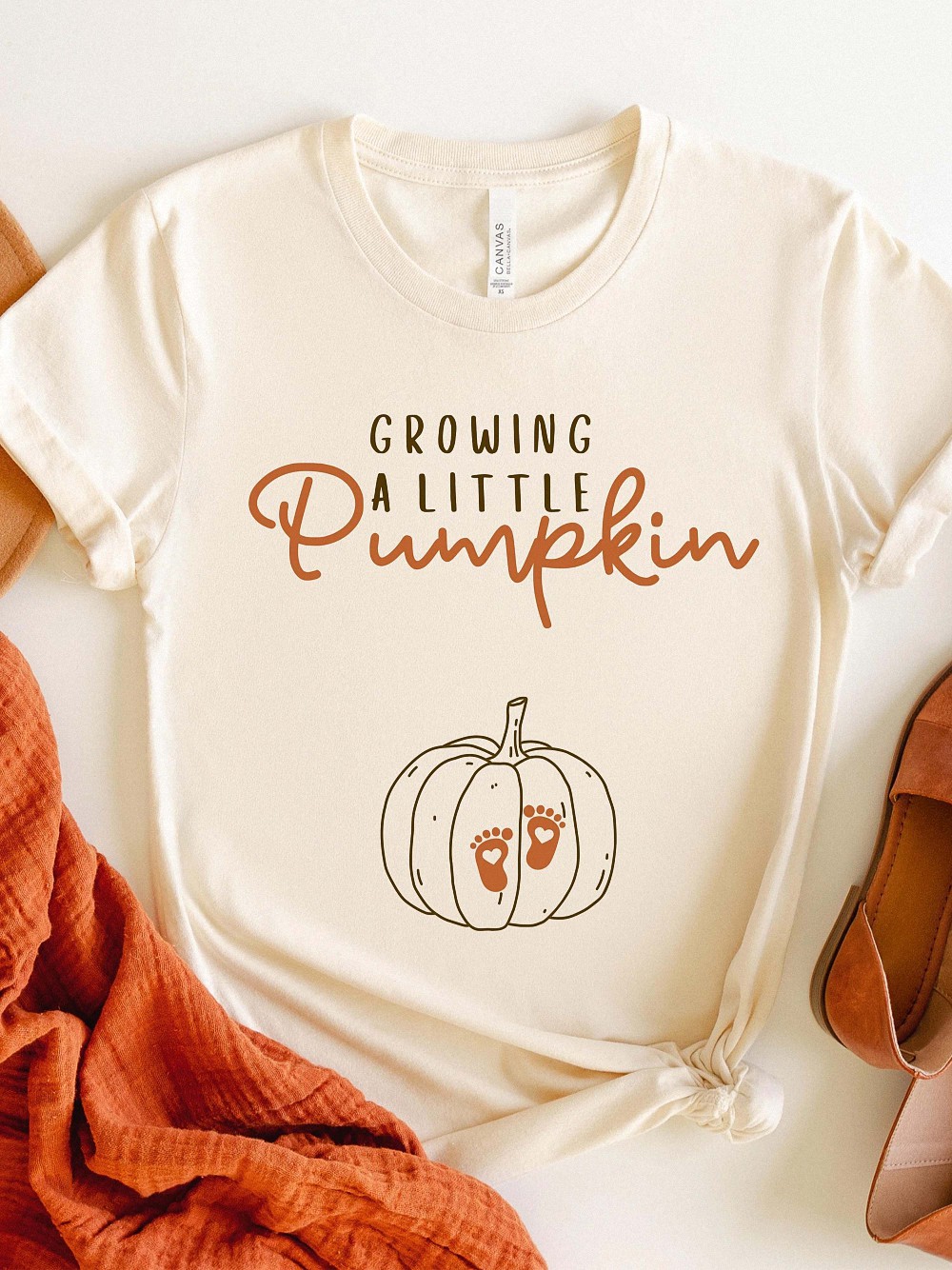Growing a Little Pumpkin Shirt | Fall Pregnancy Announcement Tee