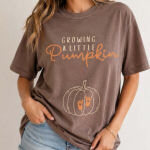 Growing a Little Pumpkin Shirt | Fall Pregnancy Announcement Tee