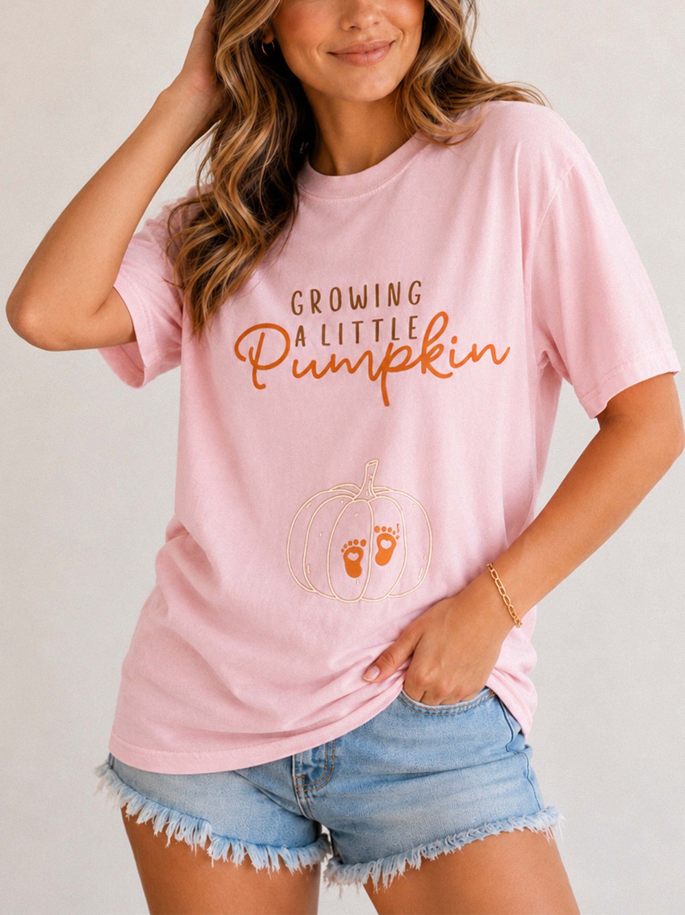Growing a Little Pumpkin Shirt | Fall Pregnancy Announcement Tee