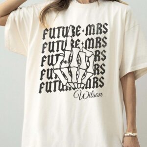 Custom Future Mrs Skeleton Hand Engagement Sweatshirt