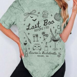 Lauren's Last Boo Before I Do Shirt - Salem Bachelorette Tee