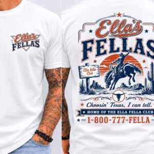 Ellas Fellas Club T-Shirt | Retro Western Country Concert Tee