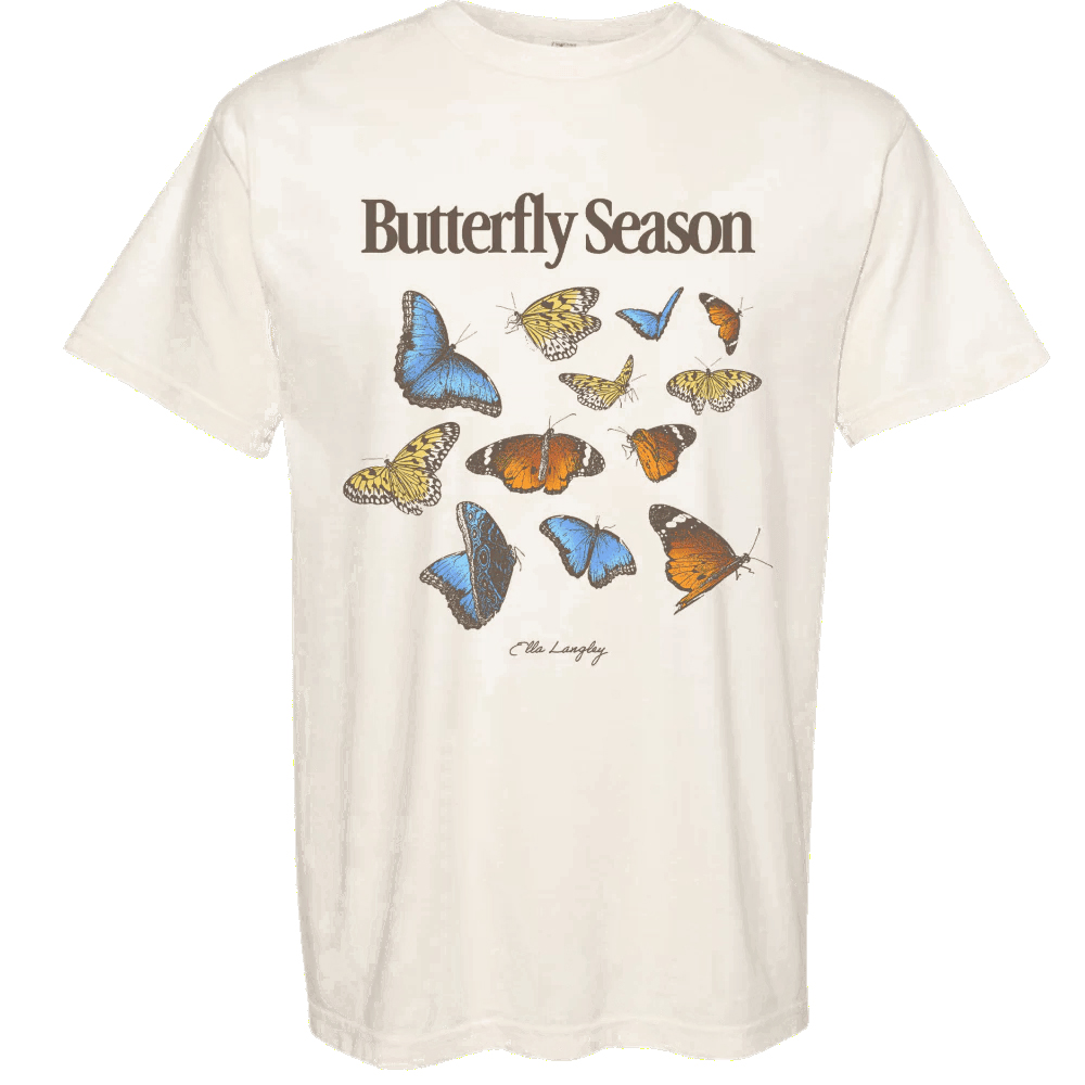 Ella Langley Butterfly Season Vintage Country Music Graphic Tee