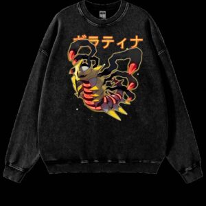 Giratina Japanese Text Vintage Washed T-Shirt mtltjdbg Tee