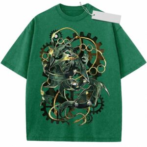 Steampunk Rayquaza Mechanical Dragon Graphic T-Shirt | dqxpoets