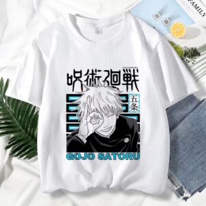 Gojo Satoru Jujutsu Kaisen Graphic Tee - Anime Streetwear Shirt