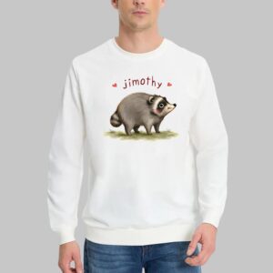 Jimothy Raccoon Shirt - Cute Funny Animal Meme Graphic Tee