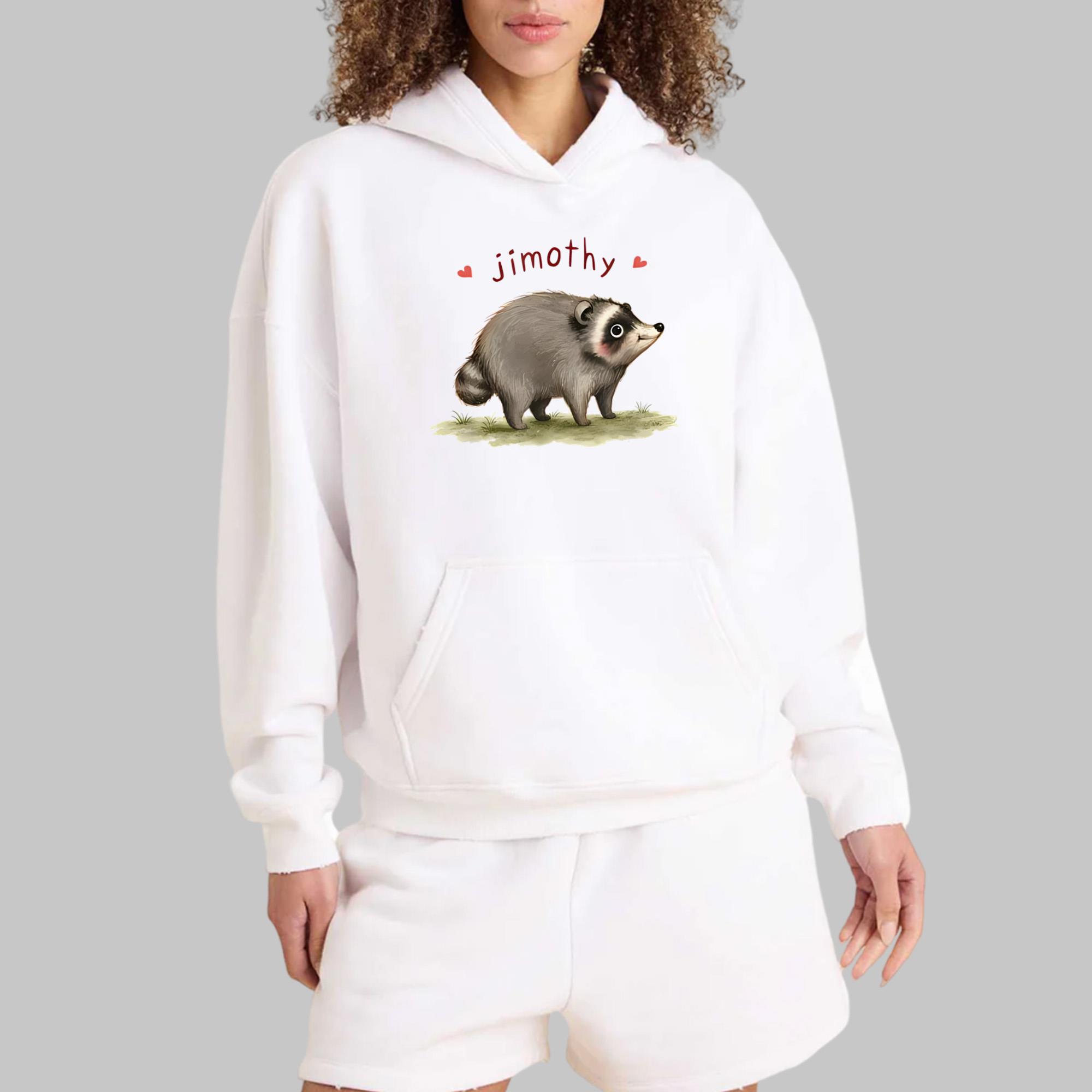 Jimothy Raccoon Shirt - Cute Funny Animal Meme Graphic Tee