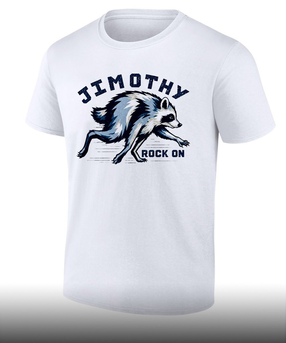 Jimothy The Raccoon Hoodie - Seattle Viral Meme Rock On Pullover