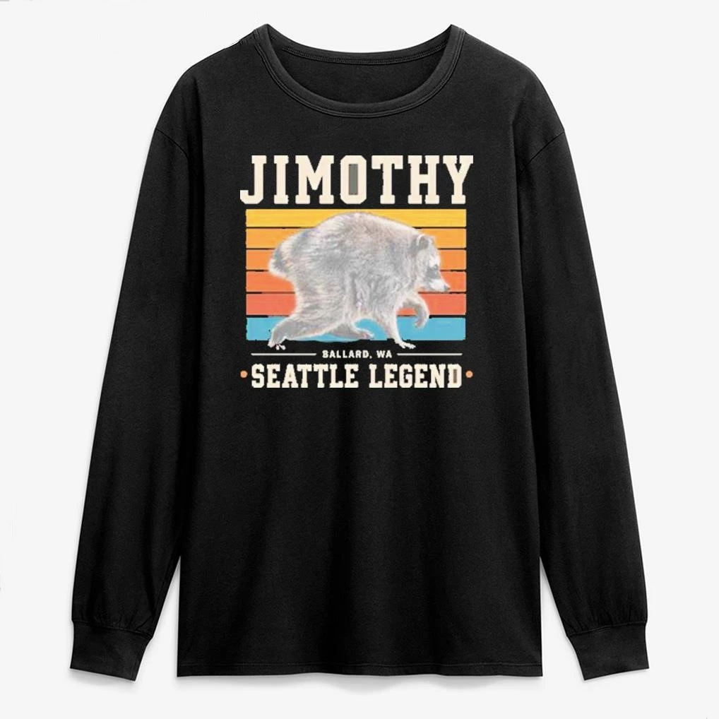 Jimothy Raccoon Hoodie - Seattle Legend Ballard WA Sweatshirt