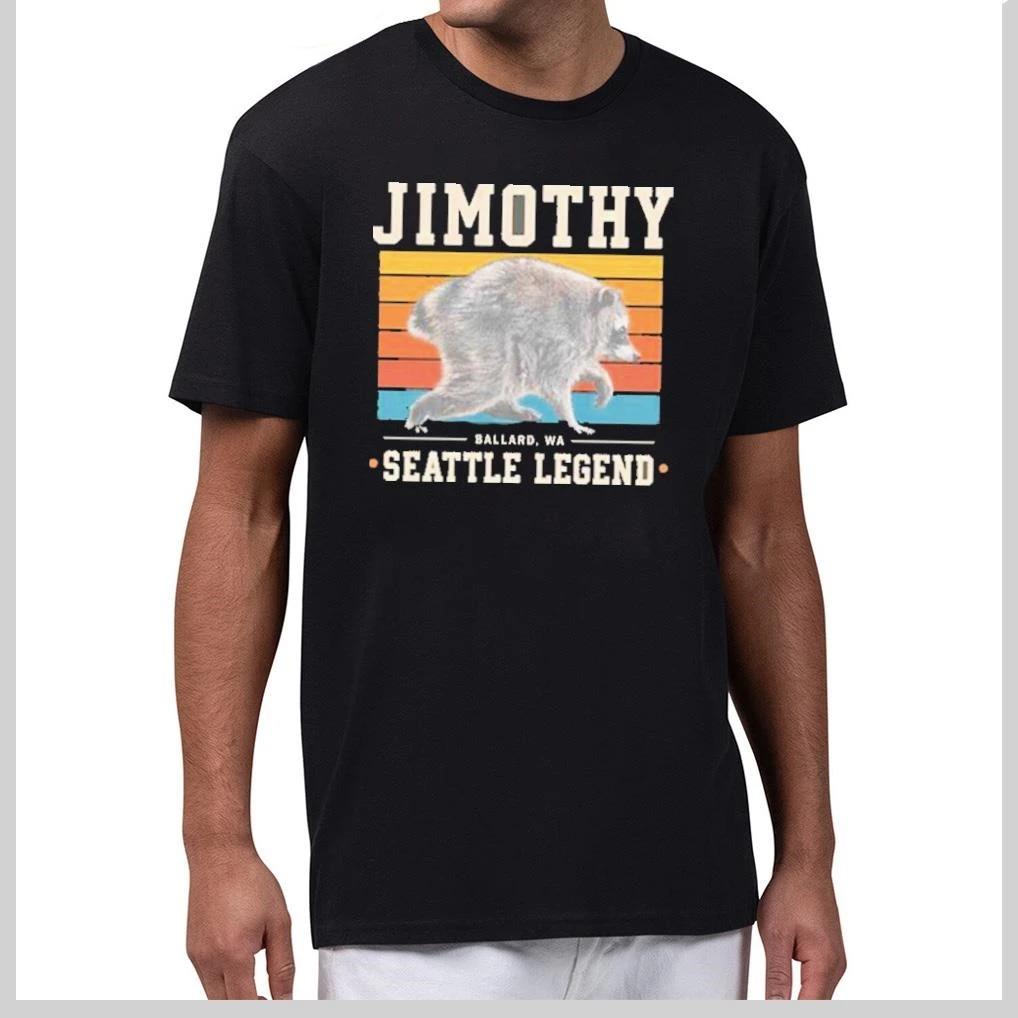 Jimothy Raccoon Hoodie - Seattle Legend Ballard WA Sweatshirt