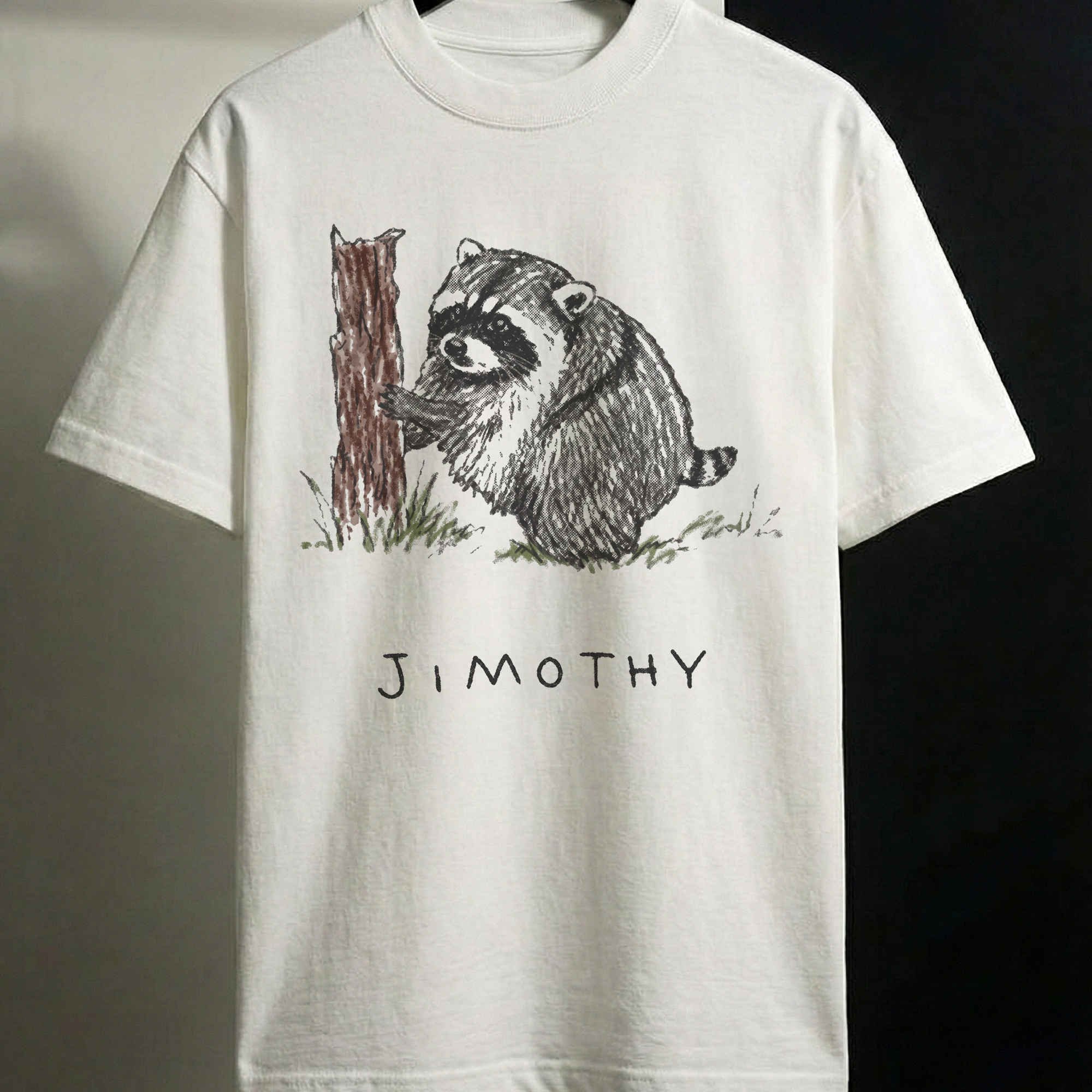 Jimothy Raccoon Viral Meme T-Shirt | Funny Trash Panda Tee