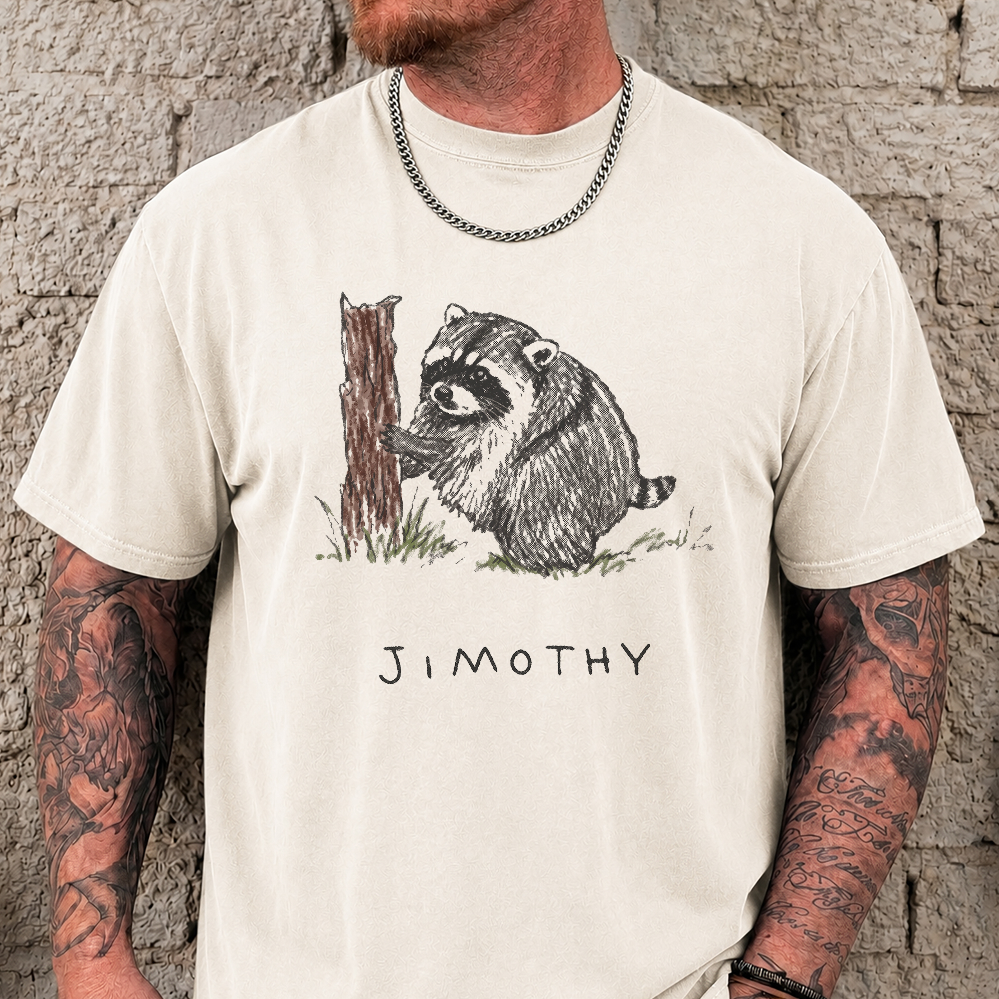 Jimothy Raccoon Viral Meme T-Shirt | Funny Trash Panda Tee
