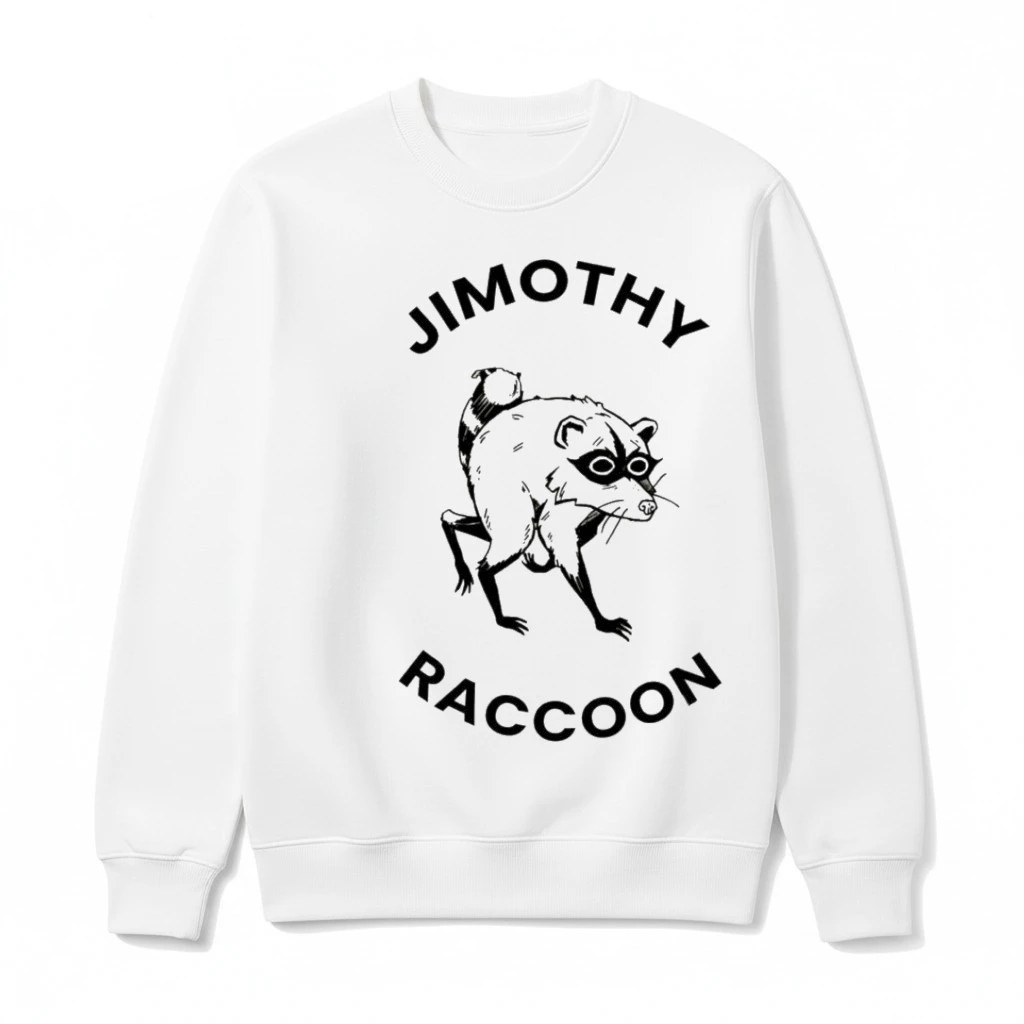 Jimothy Raccoon T-Shirt | Funny Viral Meme Graphic Tee