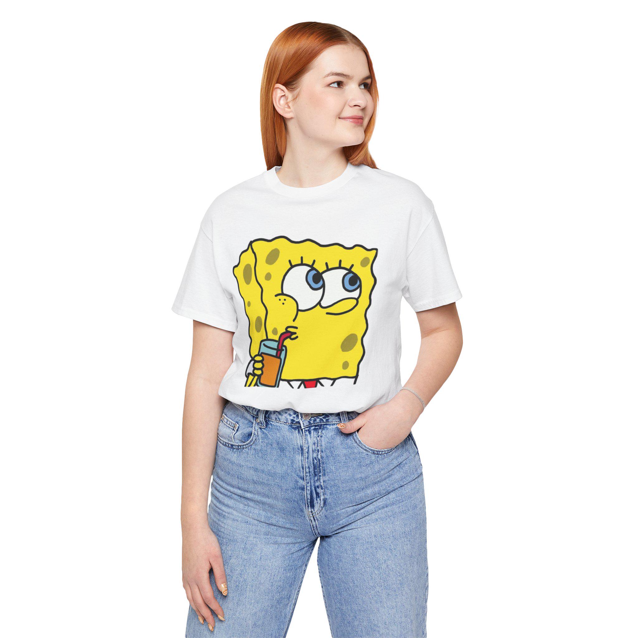 SpongeBob SquarePants Meme Graphic T-Shirt - Unisex Cotton Tee