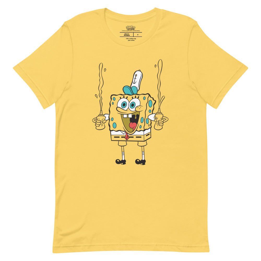 SpongeBob SquarePants Unisex Graphic Tee - Mustard Yellow