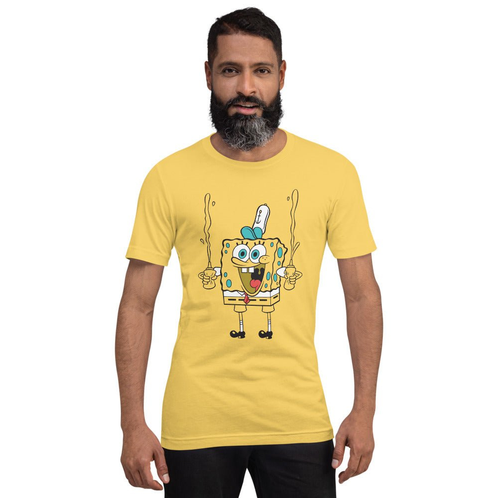 SpongeBob SquarePants Unisex Graphic Tee - Mustard Yellow