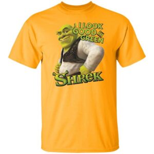Shrek I Look Good In Green T-Shirt - Funny New Message Meme Tee