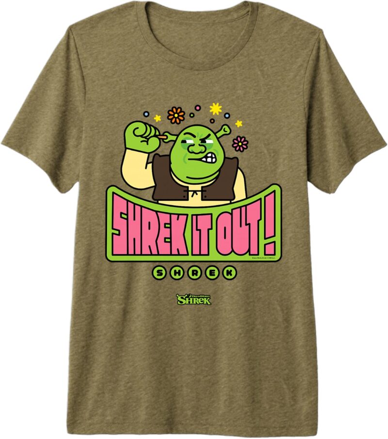 Shrek It Out Retro Graphic Tee - Funny Emoji Style T-Shirt