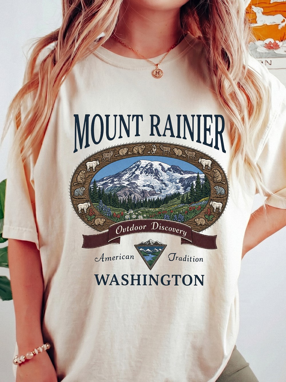 Vintage Mount Rainier AST Tank Top - Washington Outdoor Graphic