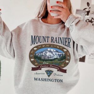 Vintage Mount Rainier AST Tank Top - Washington Outdoor Graphic