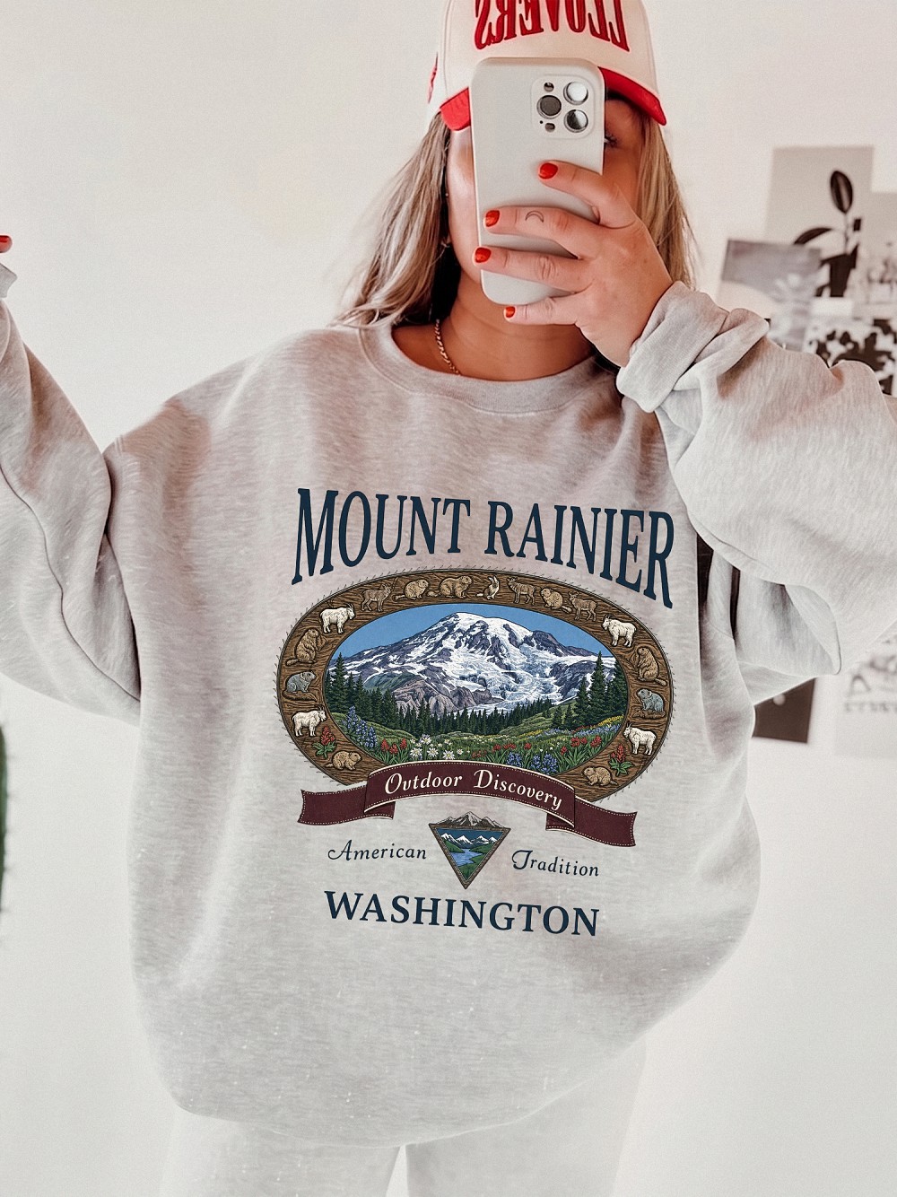 Vintage Mount Rainier AST Tank Top - Washington Outdoor Graphic