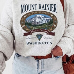Vintage Mount Rainier AST Tank Top - Washington Outdoor Graphic