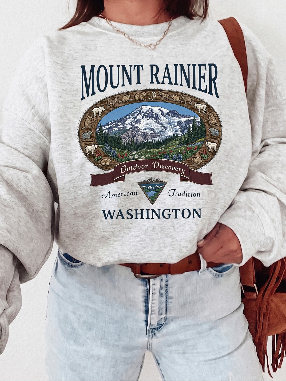 Vintage Mount Rainier AST Tank Top - Washington Outdoor Graphic