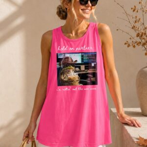 Hold On Partner Wee Woos Tank Top - Funny 911 Dispatcher Meme