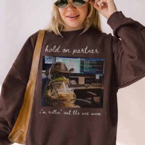 Hold On Partner Wee Woos Tank Top - Funny 911 Dispatcher Meme
