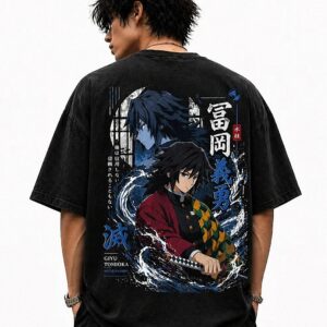 Giyu Tomioka Water Hashira Vintage Graphic T-Shirt iqfikvhl
