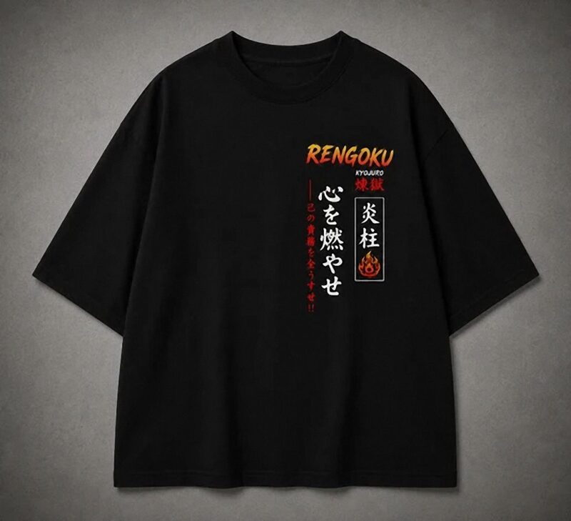 Kyojuro Rengoku Vuriokaf Shirt | Minimalist Anime Graphic Tee
