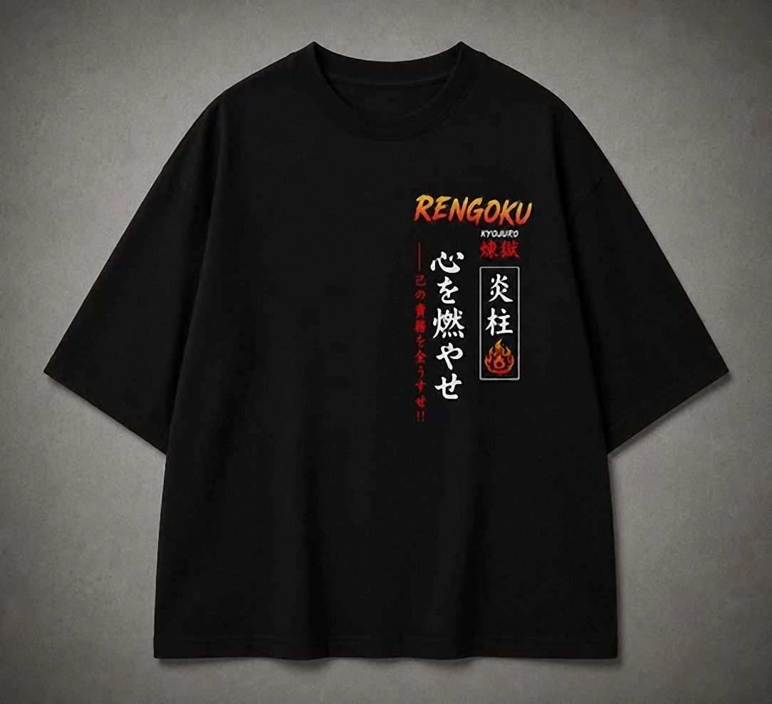 Kyojuro Rengoku Vuriokaf Shirt | Minimalist Anime Graphic Tee