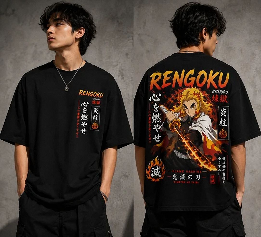 Kyojuro Rengoku Vuriokaf Shirt | Minimalist Anime Graphic Tee