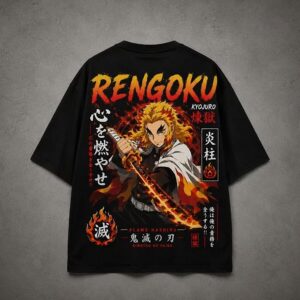 Kyojuro Rengoku Vuriokaf Shirt | Minimalist Anime Graphic Tee