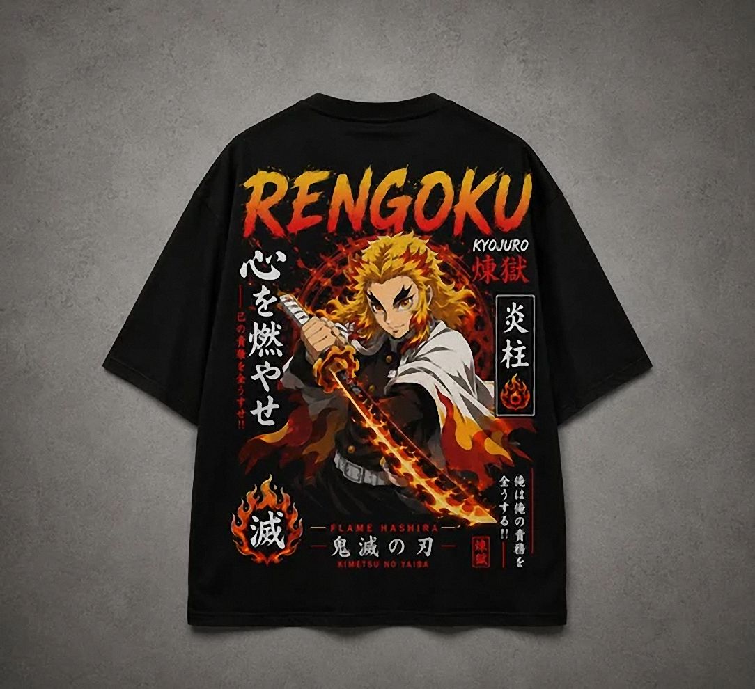 Kyojuro Rengoku Vuriokaf Shirt | Minimalist Anime Graphic Tee