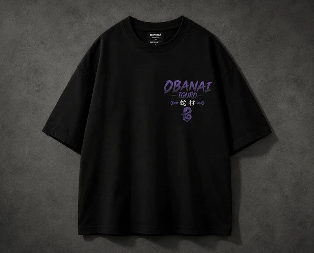Obanai Iguro Serpent Hashira T-Shirt | Minimalist Tee pjaobvfk