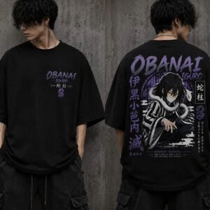 Obanai Iguro Serpent Hashira T-Shirt | Minimalist Tee pjaobvfk
