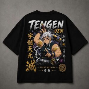Tengen Uzui Kanji T-Shirt - Nictksis Anime Streetwear