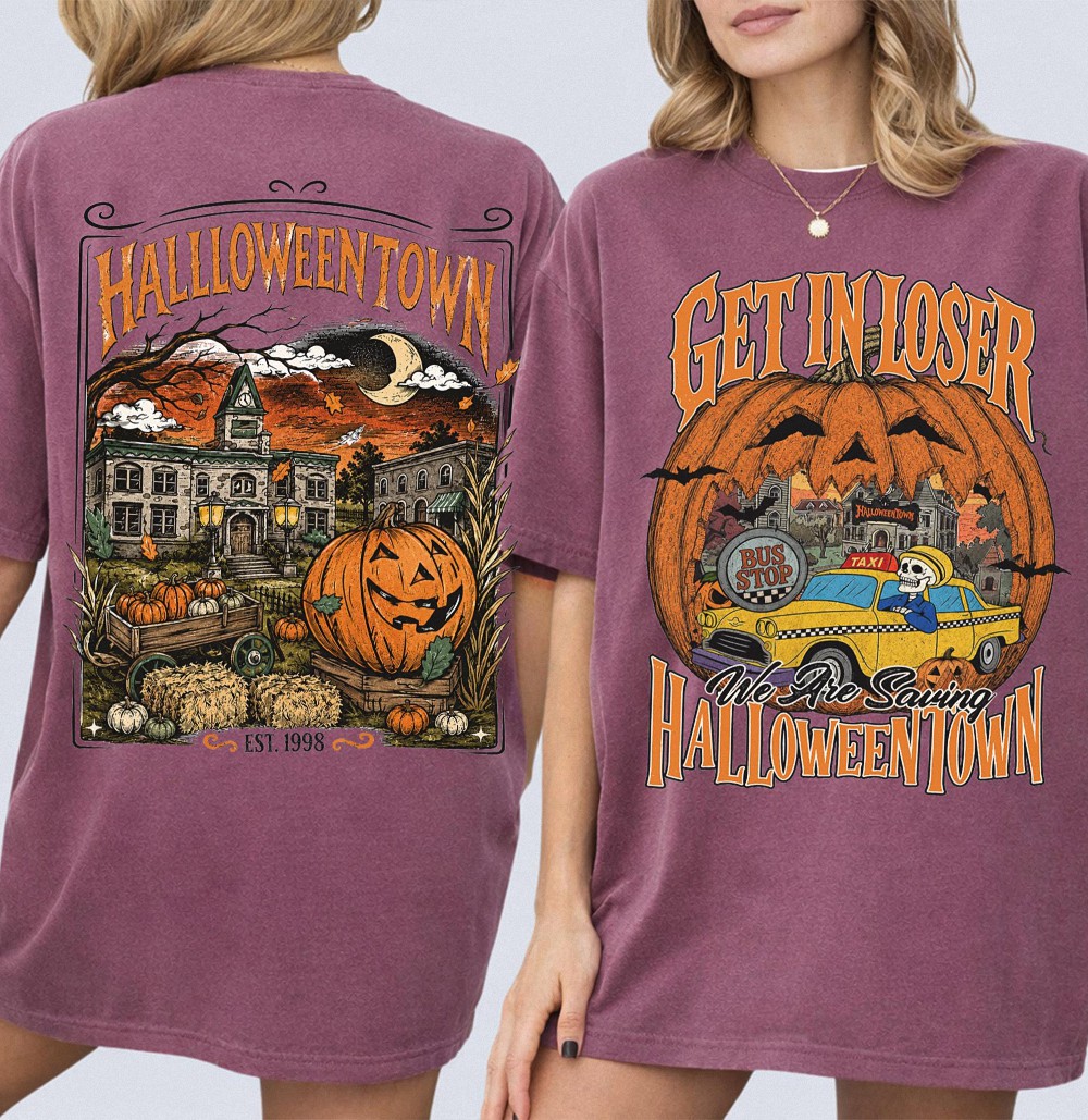 Get In Loser We're Saving Halloweentown T-Shirt | Vintage Spooky Tee