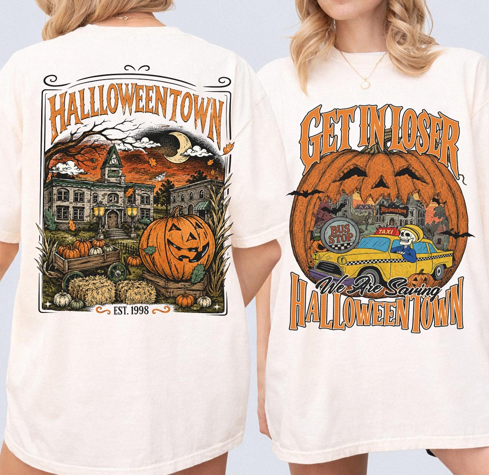 Get In Loser We're Saving Halloweentown T-Shirt | Vintage Spooky Tee