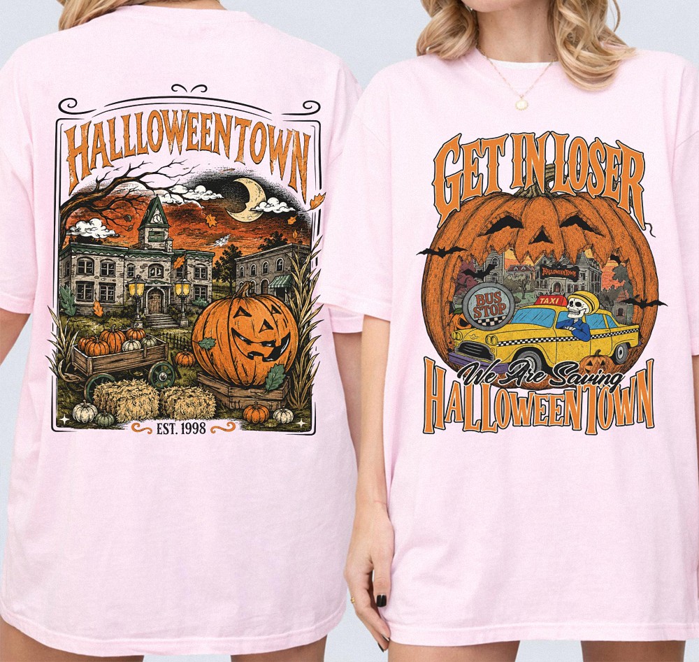 Get In Loser We're Saving Halloweentown T-Shirt | Vintage Spooky Tee